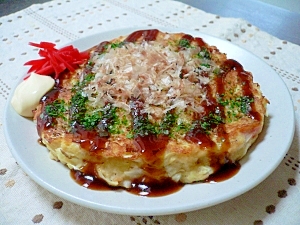 長芋とおからでお好み焼き風 レシピ・作り方